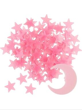 41 Glow-in-the-Dark Stars and Moon Wall Decals